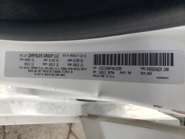 Photo 10 from auction – 2015 CHRYSLER 200 LIMITE with VIN 1C3CCCAB4FN616399