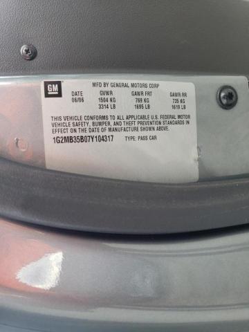 Photo 10 from auction – 2007 PONTIAC SOLSTICE with VIN 1G2MB35B07Y104317