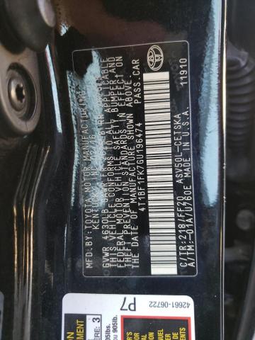 Photo 10 from auction – 2016 TOYOTA CAMRY with VIN 4T1BF1FK7GU196474