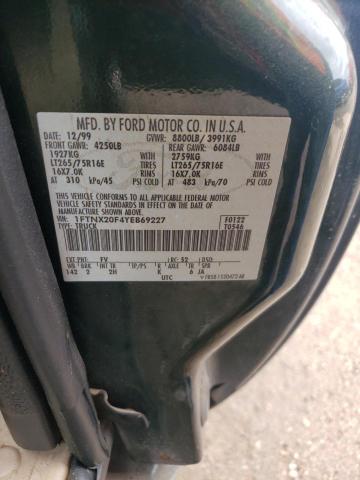 Photo 10 from auction – 2000 FORD F250 SUPER with VIN 1FTNX20F4YEB69227