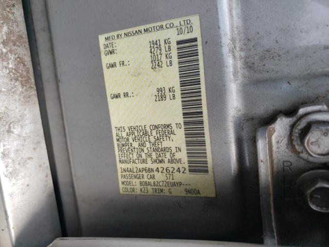 Photo 10 from auction – 2011 NISSAN ALTIMA BAS with VIN 1N4AL2AP6BN426242