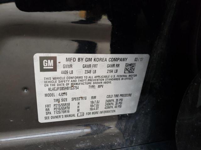 Photo 10 from auction – 2017 BUICK ENCORE PRE with VIN KL4CJFSB5HB153754