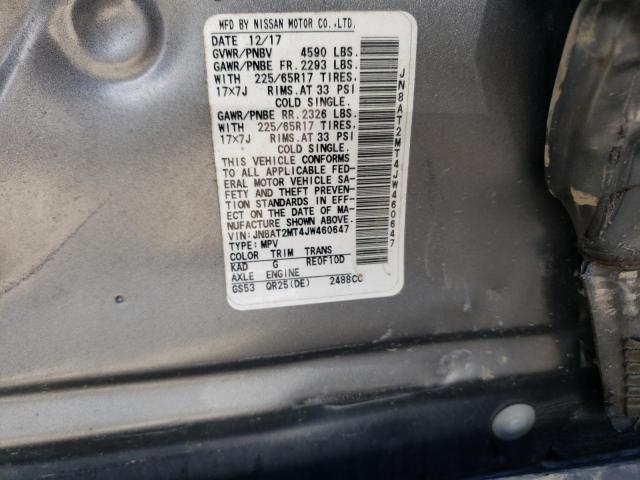Photo 10 from auction – 2018 NISSAN ROGUE S with VIN JN8AT2MT4JW460647