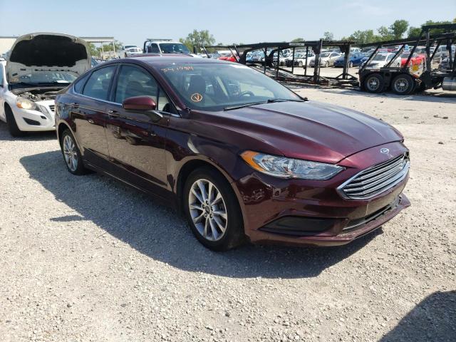 FORD FUSION SE 2017 with VIN 3FA6P0H78HR341784 - Photo from auction