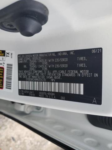 Photo 10 from auction – 2021 TOYOTA HIGHLANDER with VIN 5TDEBRCH8MS054235