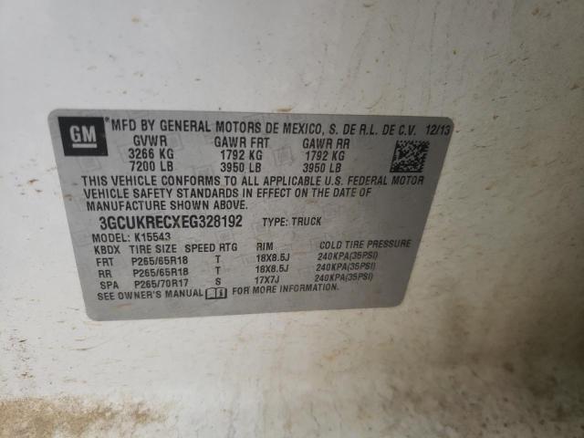 Photo 10 from auction – 2014 CHEVROLET SILVERADO with VIN 3GCUKRECXEG328192