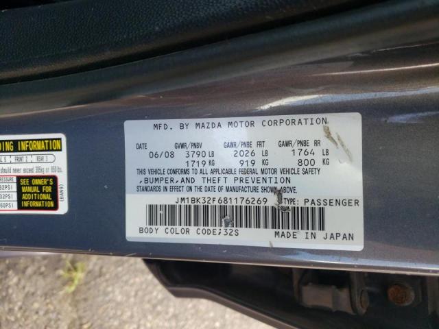 Photo 10 from auction – 2008 MAZDA 3 I with VIN JM1BK32F681176269