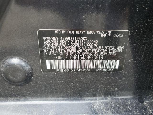 Photo 10 from auction – 2008 SUBARU IMPREZA 2. with VIN JF1GH61648H830819