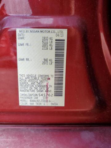 Photo 10 from auction – 2013 NISSAN ALTIMA 2.5 with VIN 1N4AL3AP1DN545762