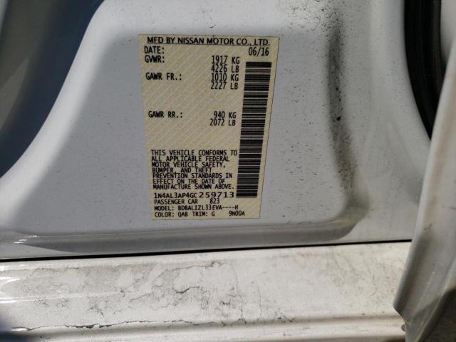 Photo 10 from auction – 2016 NISSAN ALTIMA 2.5 with VIN 1N4AL3AP4GC259713