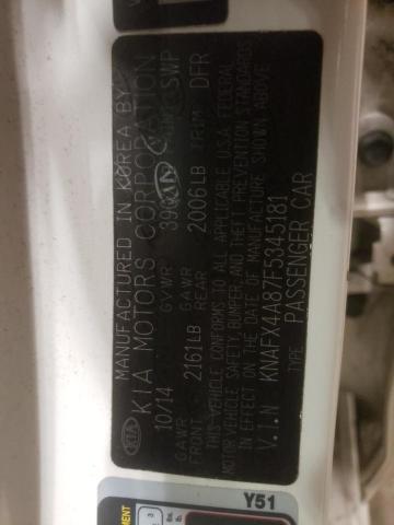 Photo 10 from auction – 2015 KIA FORTE EX with VIN KNAFX4A87F5345181
