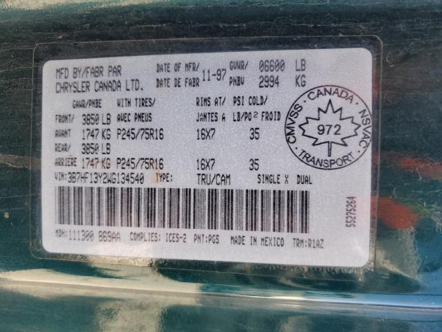 Photo 10 from auction – 1998 DODGE RAM 1500 with VIN 3B7HF13Y2WG134540