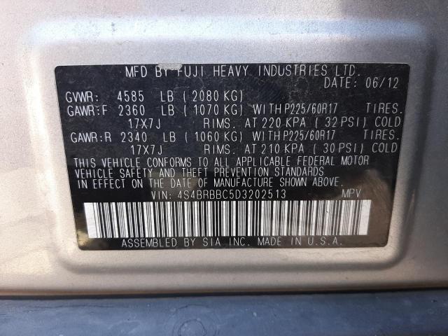 Снимка 10 от търг – 2013 SUBARU OUTBACK 2. с VIN 4S4BRBBC5D3202513