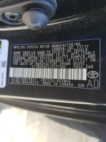 Photo 10 from auction – 2018 TOYOTA COROLLA L with VIN 2T1BURHE5JC017384