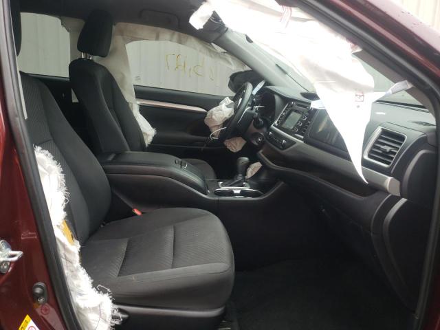 Photo 5 from auction – 2019 TOYOTA HIGHLANDER with VIN 5TDZZRFH1KS304646