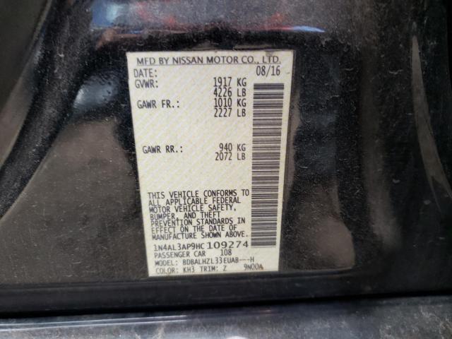 Photo 10 from auction – 2017 NISSAN ALTIMA 2.5 with VIN 1N4AL3AP9HC109274