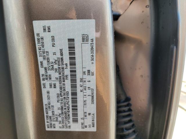 Photo 10 from auction – 2020 FORD F150 SUPER with VIN 1FTEW1E42LFC72153