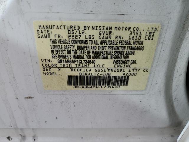 Photo 10 from auction – 2012 NISSAN SENTRA 2.0 with VIN 3N1AB6AP1CL734640