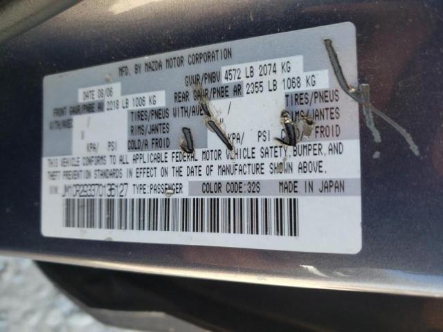 Photo 10 from auction – 2007 MAZDA 5 with VIN JM1CR293370136127