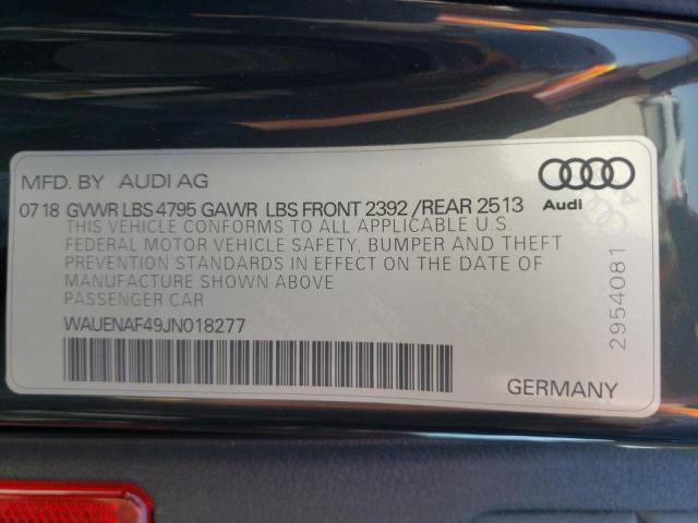 Photo 10 from auction – 2018 AUDI A4 PREMIUM with VIN WAUENAF49JN018277
