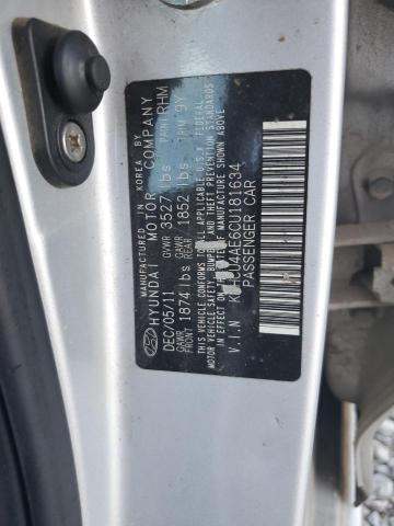 Photo 10 from auction – 2012 HYUNDAI ACCENT GLS with VIN KMHCU4AE6CU181634