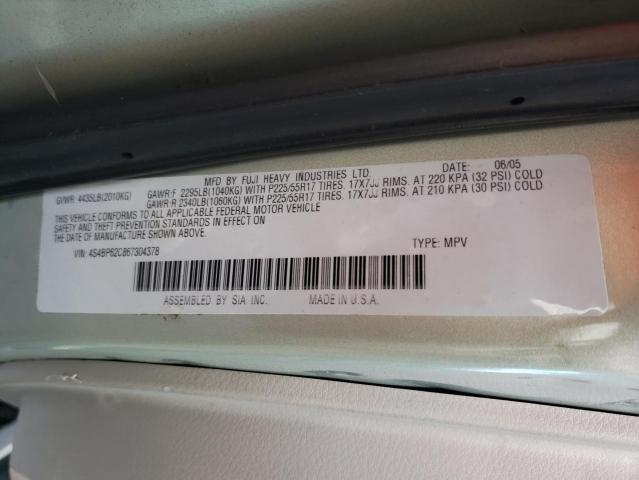 Photo 10 from auction – 2006 SUBARU LEGACY OUT with VIN 4S4BP62C867304378