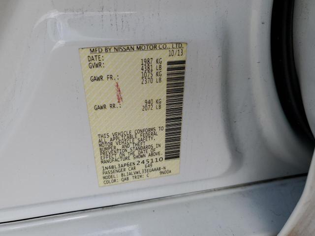 Photo 10 from auction – 2014 NISSAN ALTIMA 3.5 with VIN 1N4BL3AP6EN245110