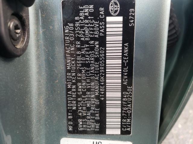Photo 10 from auction – 2009 TOYOTA CAMRY BASE with VIN 4T4BE46K29R055602