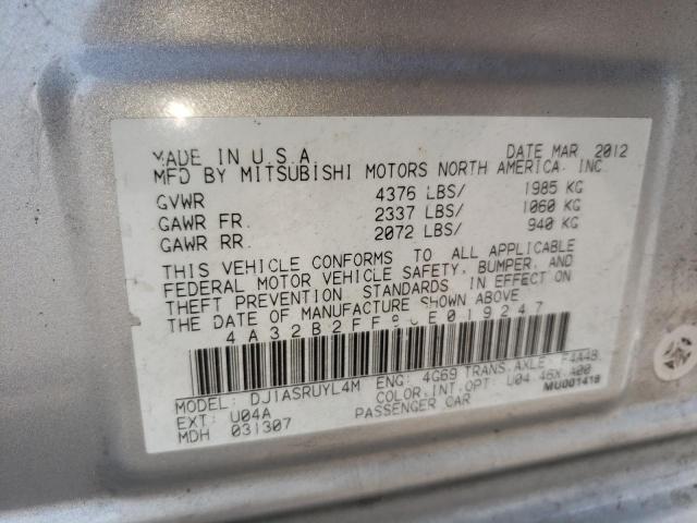Photo 10 from auction – 2012 MITSUBISHI GALANT FE with VIN 4A32B2FF8CE019247