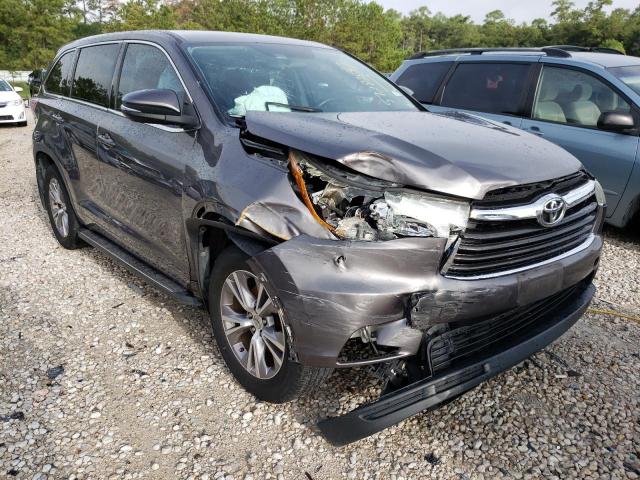 TOYOTA HIGHLANDER 2015 with VIN 5TDZKRFH6FS051463 - Photo from auction