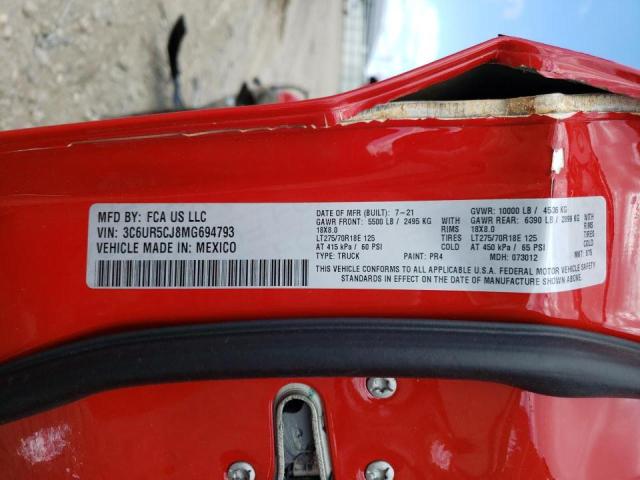 Photo 10 from auction – 2021 RAM 2500 TRADE with VIN 3C6UR5CJ8MG694793