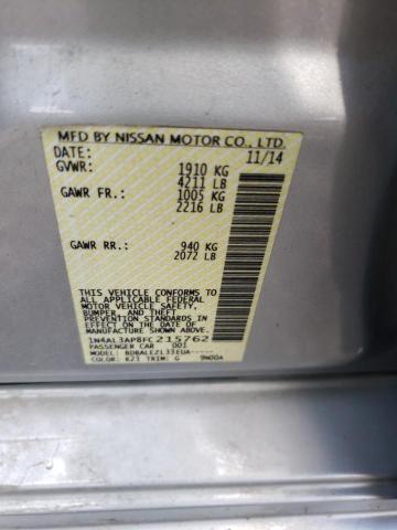Photo 10 from auction – 2015 NISSAN ALTIMA 2.5 with VIN 1N4AL3AP8FC215762