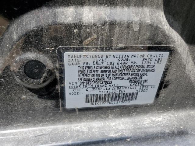 Photo 10 from auction – 2016 NISSAN VERSA NOTE with VIN 3N1CE2CP0GL370223