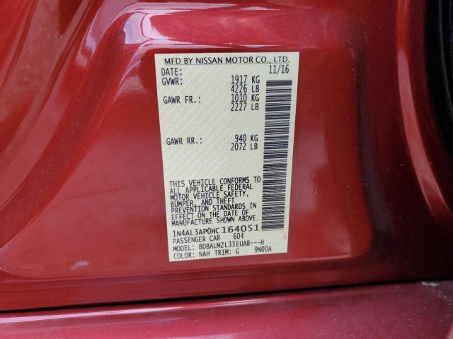 Photo 10 from auction – 2017 NISSAN ALTIMA 2.5 with VIN 1N4AL3AP0HC164051