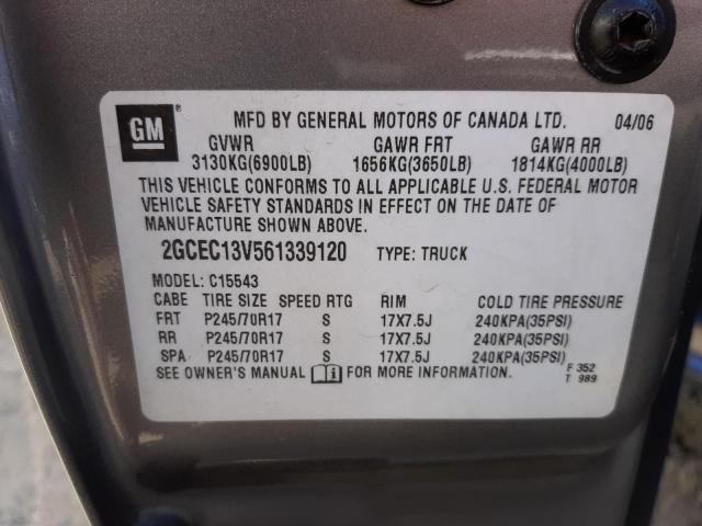 Photo 10 from auction – 2006 CHEVROLET SILVERADO with VIN 2GCEC13V561339120