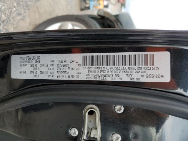 Photo 10 from auction – 2017 RAM 1500 SLT with VIN 1C6RR6LT6HS622373