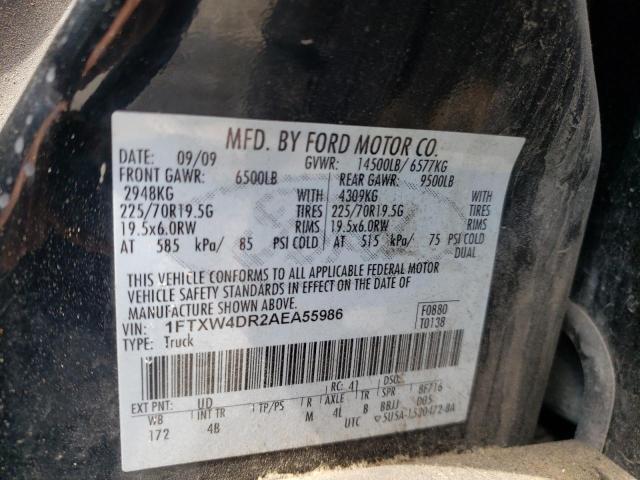 Photo 10 from auction – 2010 FORD F450 SUPER with VIN 1FTXW4DR2AEA55986