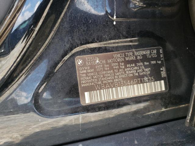 Photo 10 from auction – 2006 BMW 325 I with VIN WBAVB13546PT11425