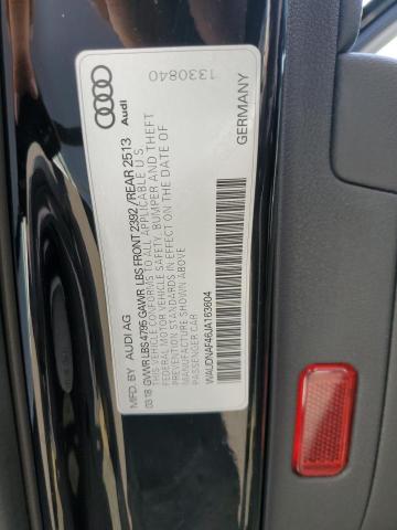 Photo 10 from auction – 2018 AUDI A4 PREMIUM with VIN WAUDNAF46JA163604