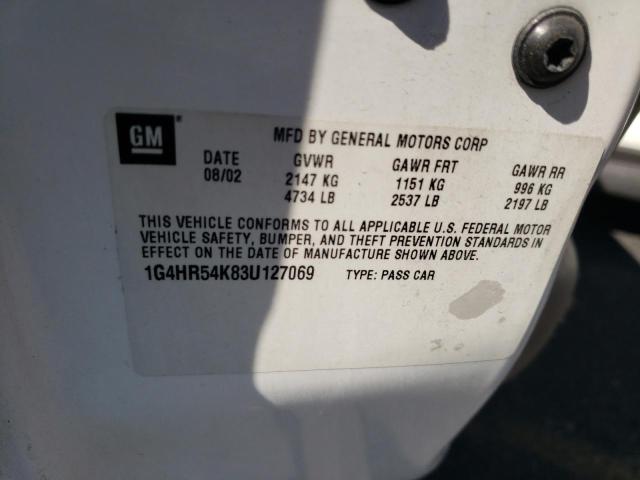 Photo 10 from auction – 2003 BUICK LESABRE LI with VIN 1G4HR54K83U127069