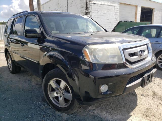 HONDA PILOT EXLN 2011 with VIN 5FNYF4H76BB031123 - Photo from auction