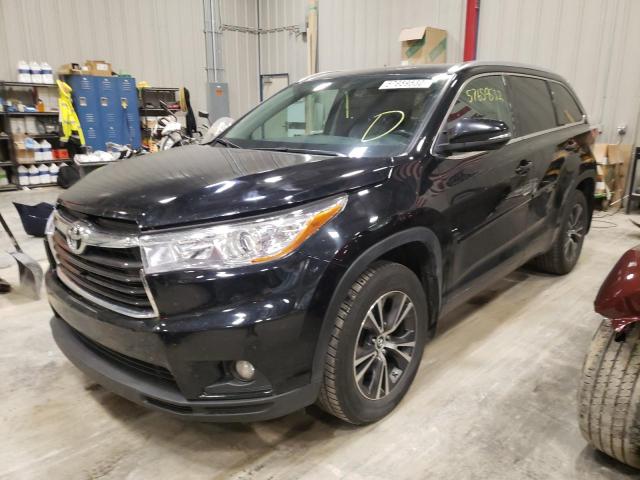 Photo 2 from auction – 2016 TOYOTA HIGHLANDER with VIN 5TDJKRFH4GS325824