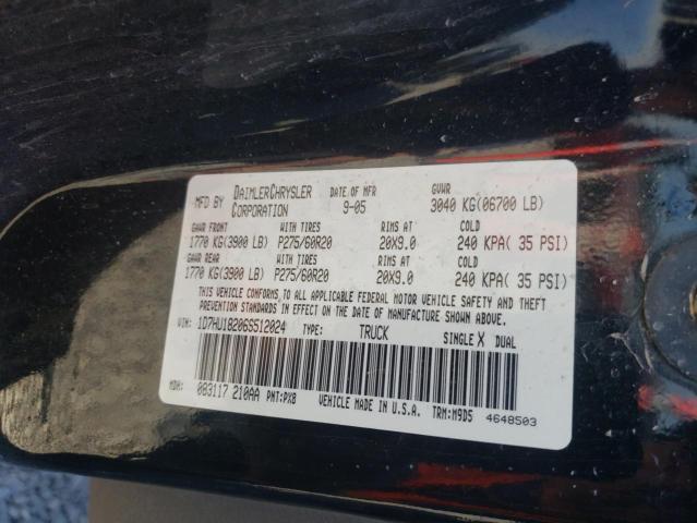 Photo 10 from auction – 2006 DODGE RAM 1500 S with VIN 1D7HU18206S512024