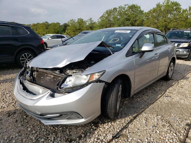 Photo 2 from auction – 2013 HONDA CIVIC LX with VIN 19XFB2F57DE074273