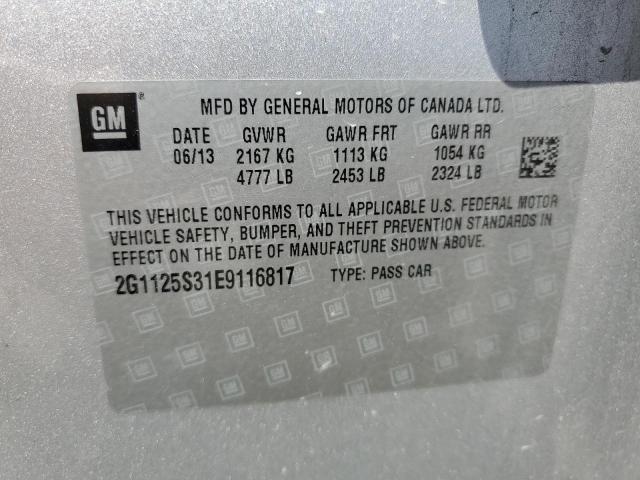 Photo 10 from auction – 2014 CHEVROLET IMPALA LT with VIN 2G1125S31E9116817