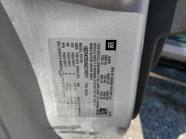 Photo 10 from auction – 2010 CHEVROLET SILVERADO with VIN 1GCYKTE24AZ156631