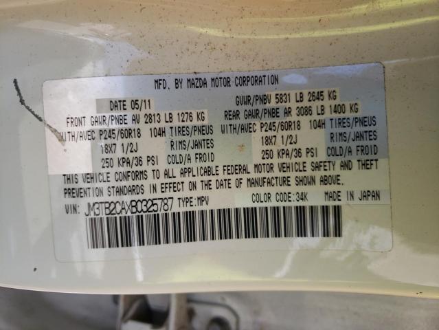 Photo 10 from auction – 2011 MAZDA CX-9 with VIN JM3TB2CAXB0325787