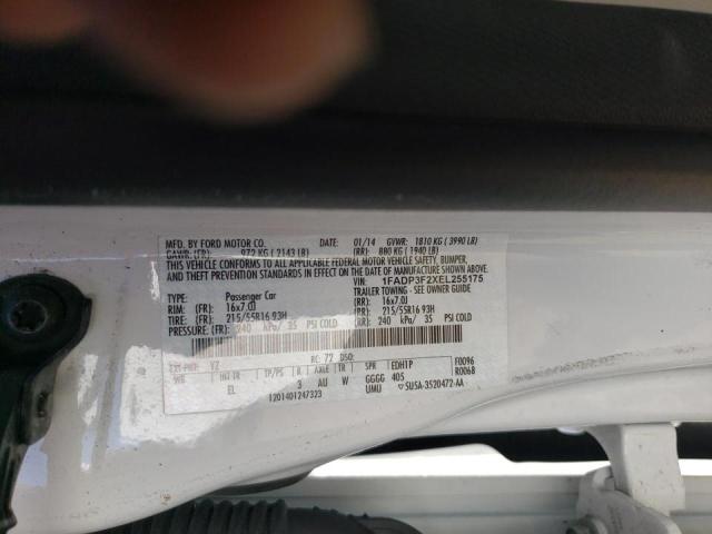 Photo 10 from auction – 2014 FORD FOCUS SE with VIN 1FADP3F2XEL255175