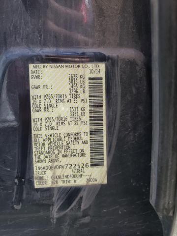 Photo 10 from auction – 2015 NISSAN FRONTIER S with VIN 1N6AD0EV0FN722526