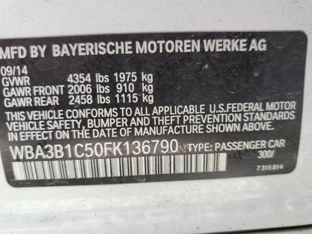 Photo 10 from auction – 2015 BMW 320 I with VIN WBA3B1C50FK136790